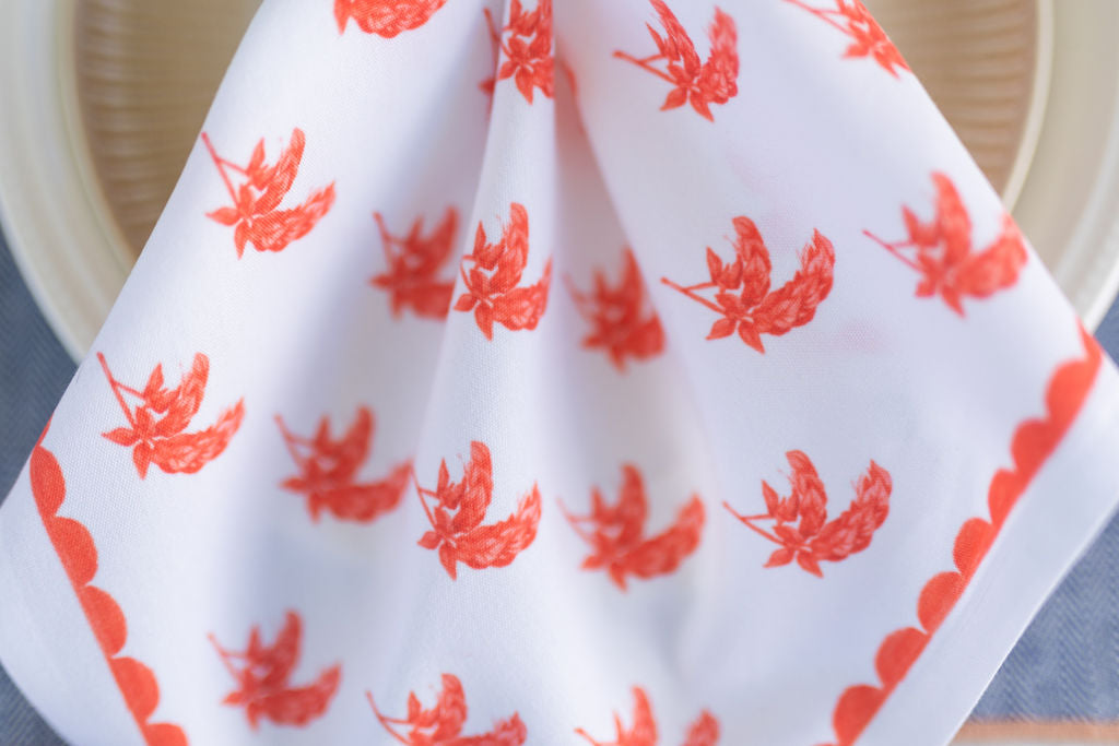 Shrimp Plant Napkins | Set of 4